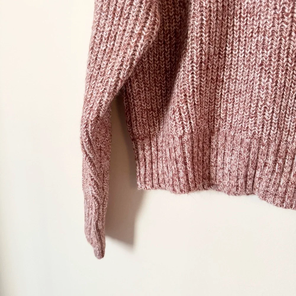 Future Collective Marled Turtleneck Sweater Pale Rust Size M - Picture 4 of 9